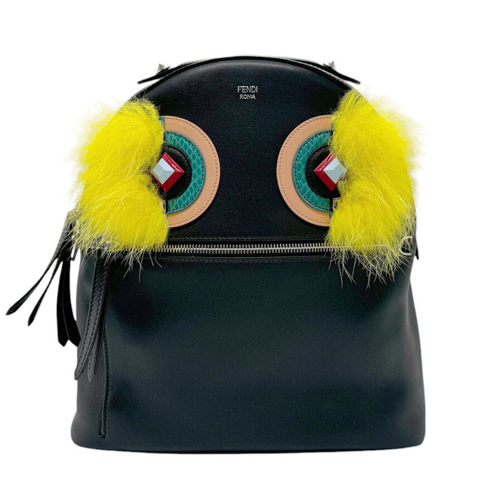 Fendi Bugs Monster Backpack Black Multi Leather F… - image 1